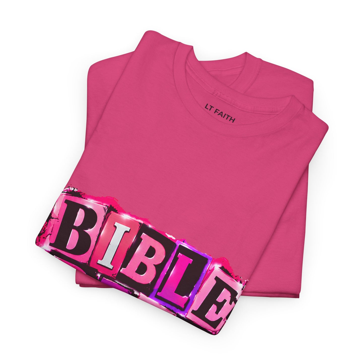 Bible Babe Tee — Pink Graphic Christian Faith T‑Shirt