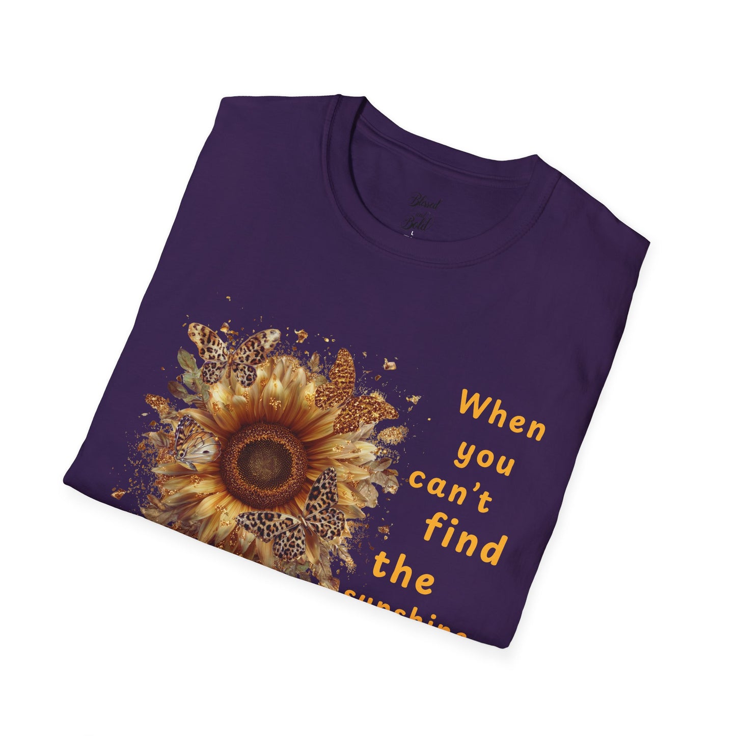 Sunshine Unisex T-Shirt - Be the Light Motivational Quote