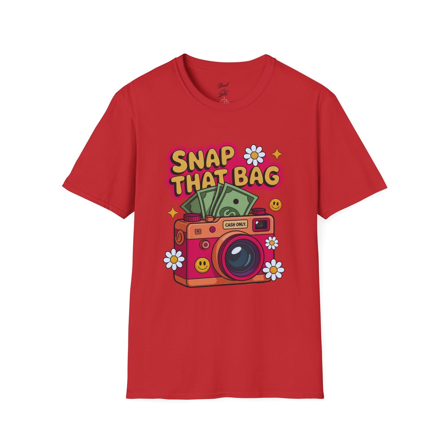 Unisex T-Shirt Snap That Bag Design