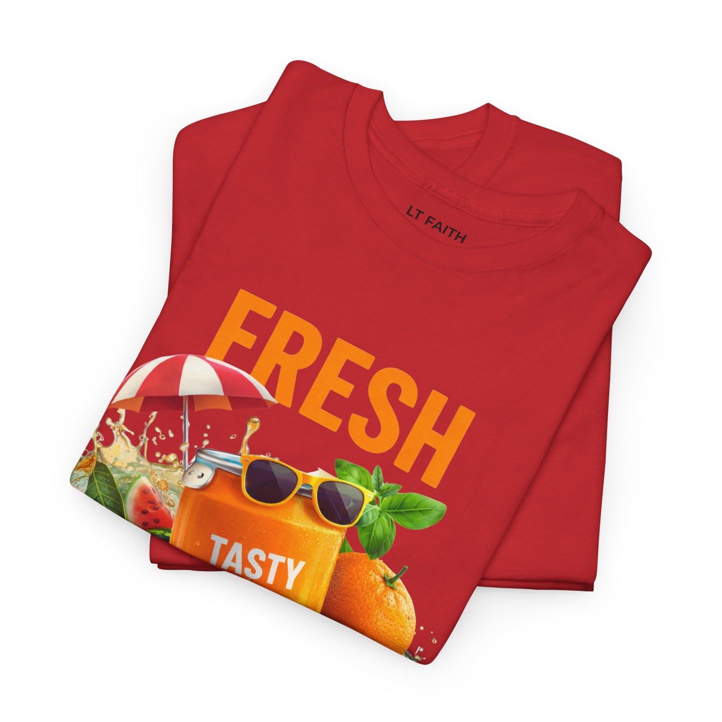 Fresh Juice T-Shirt — 'Fresh Tasty Juice' Fruit Graphic Tee