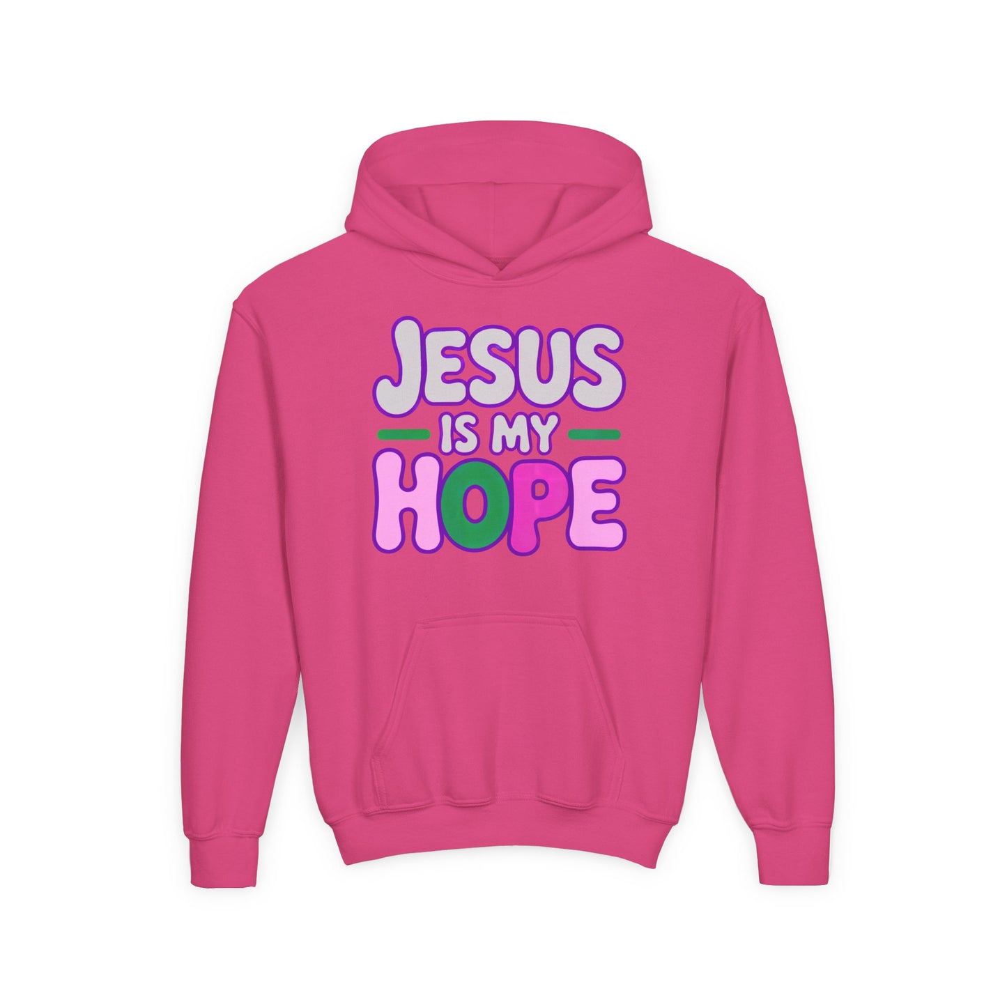 Jesus Is My Hope Hoodie — Youth Faith Graphic Hoodie
