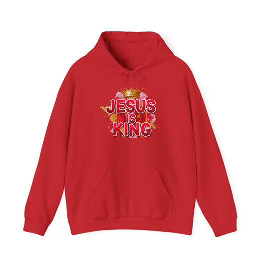 Jesus Is King Hooded Sweatshirt — Christian Faith Hoodie