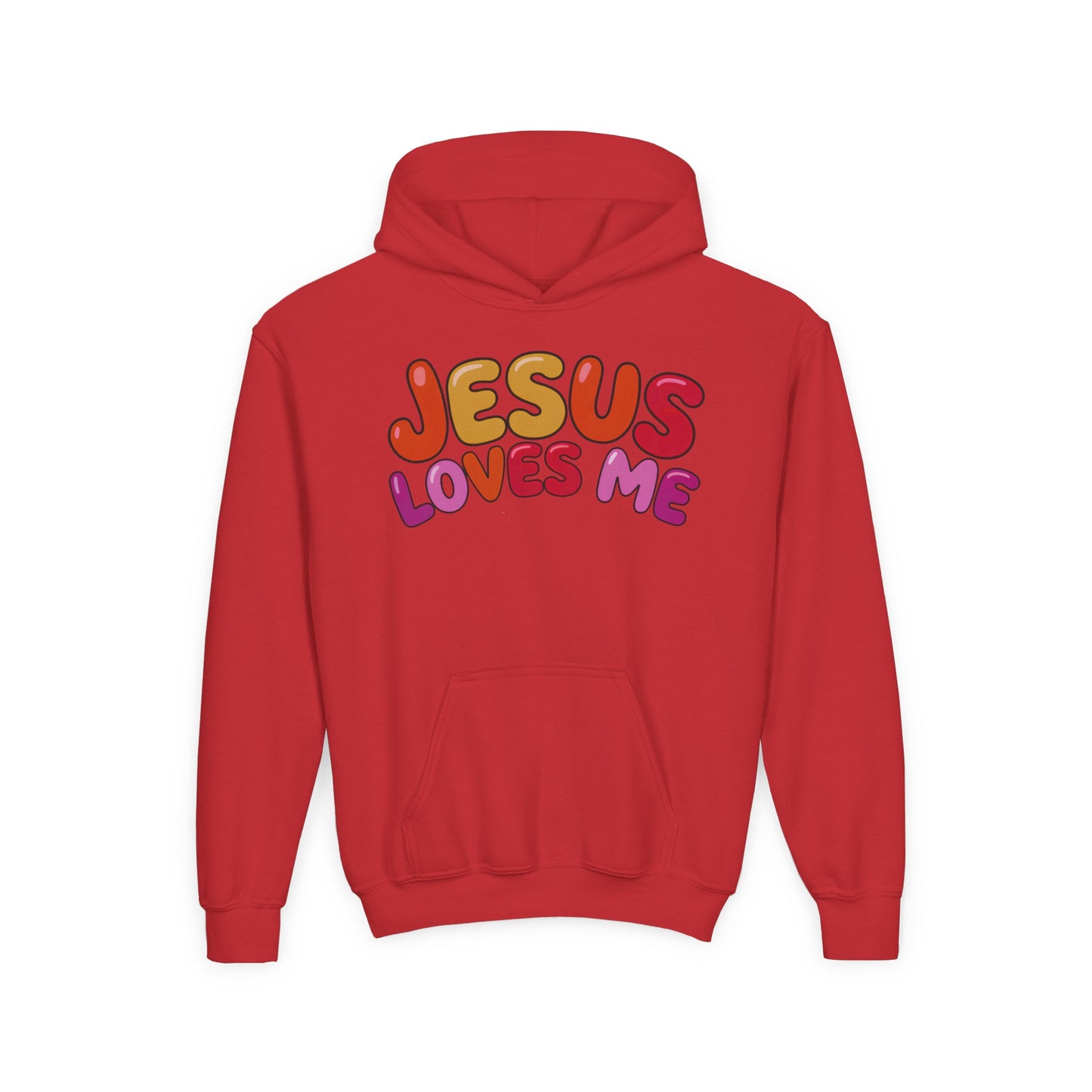 Jesus Loves Me Youth Hooded Sweatshirt