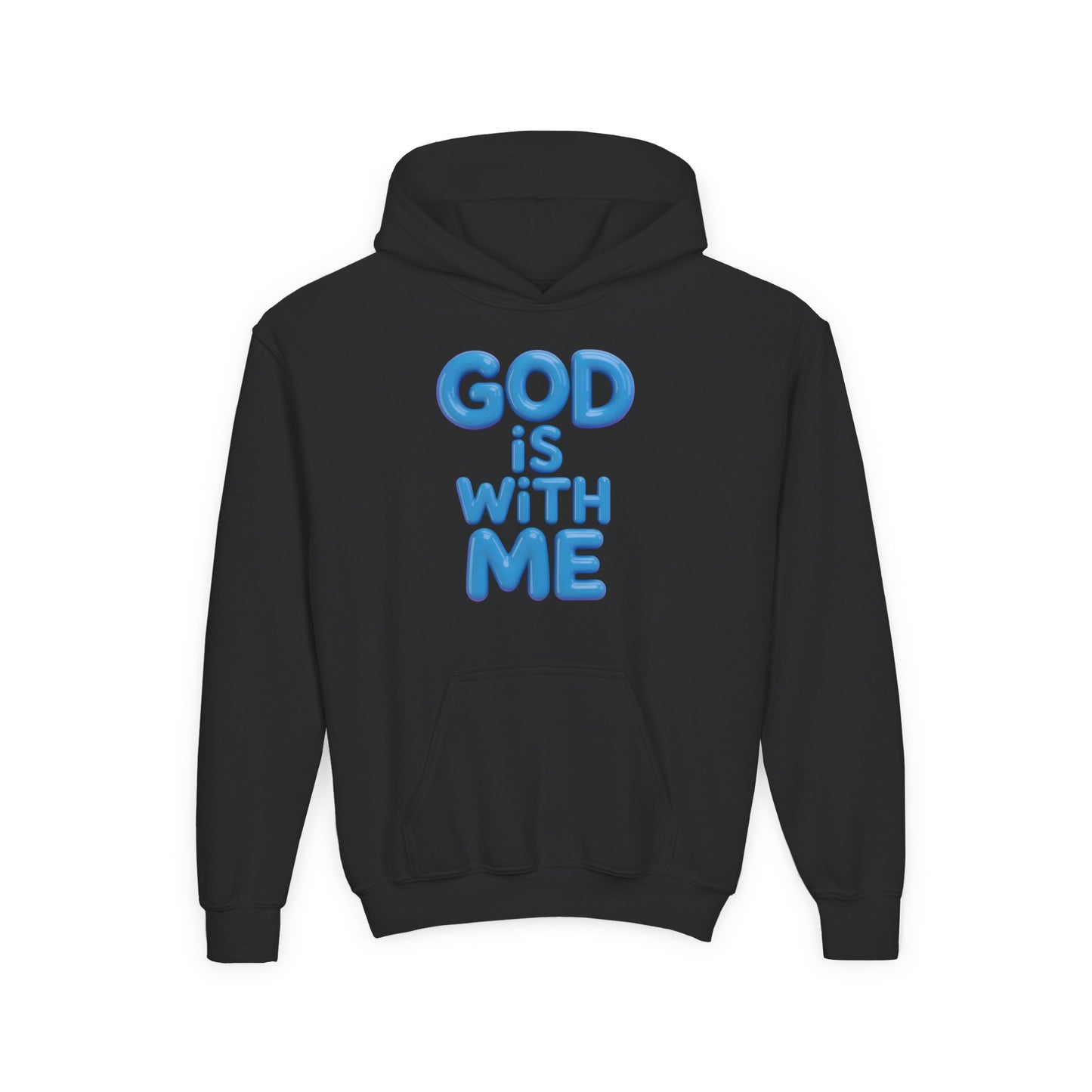 God Is With Me Youth Hoodie — Inspirational Christian Sweatshirt