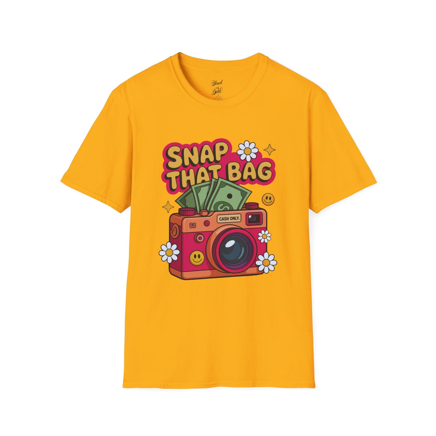 Unisex T-Shirt Snap That Bag Design