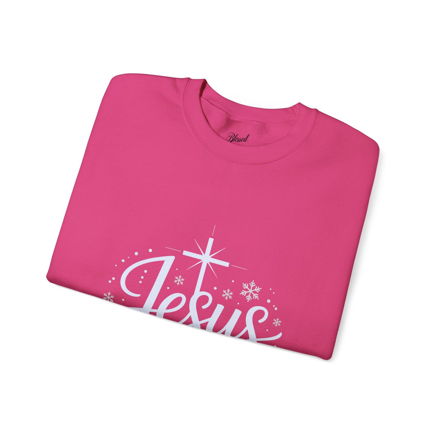 Christmas Sweatshirt - Jesus The Reason for the Snowy Season