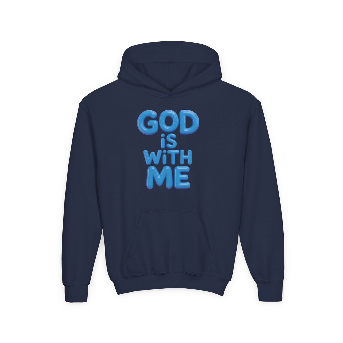 God Is With Me Youth Hoodie — Inspirational Christian Sweatshirt
