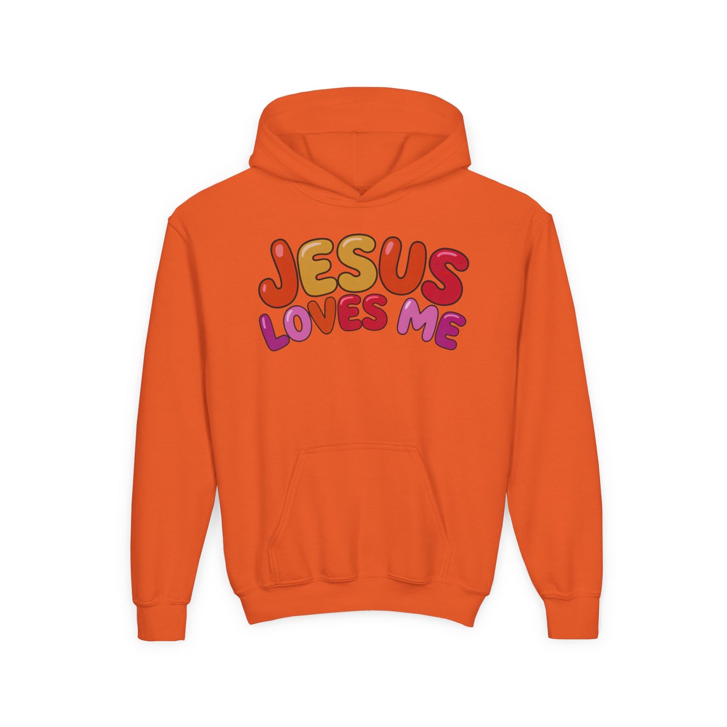 Jesus Loves Me Youth Hooded Sweatshirt