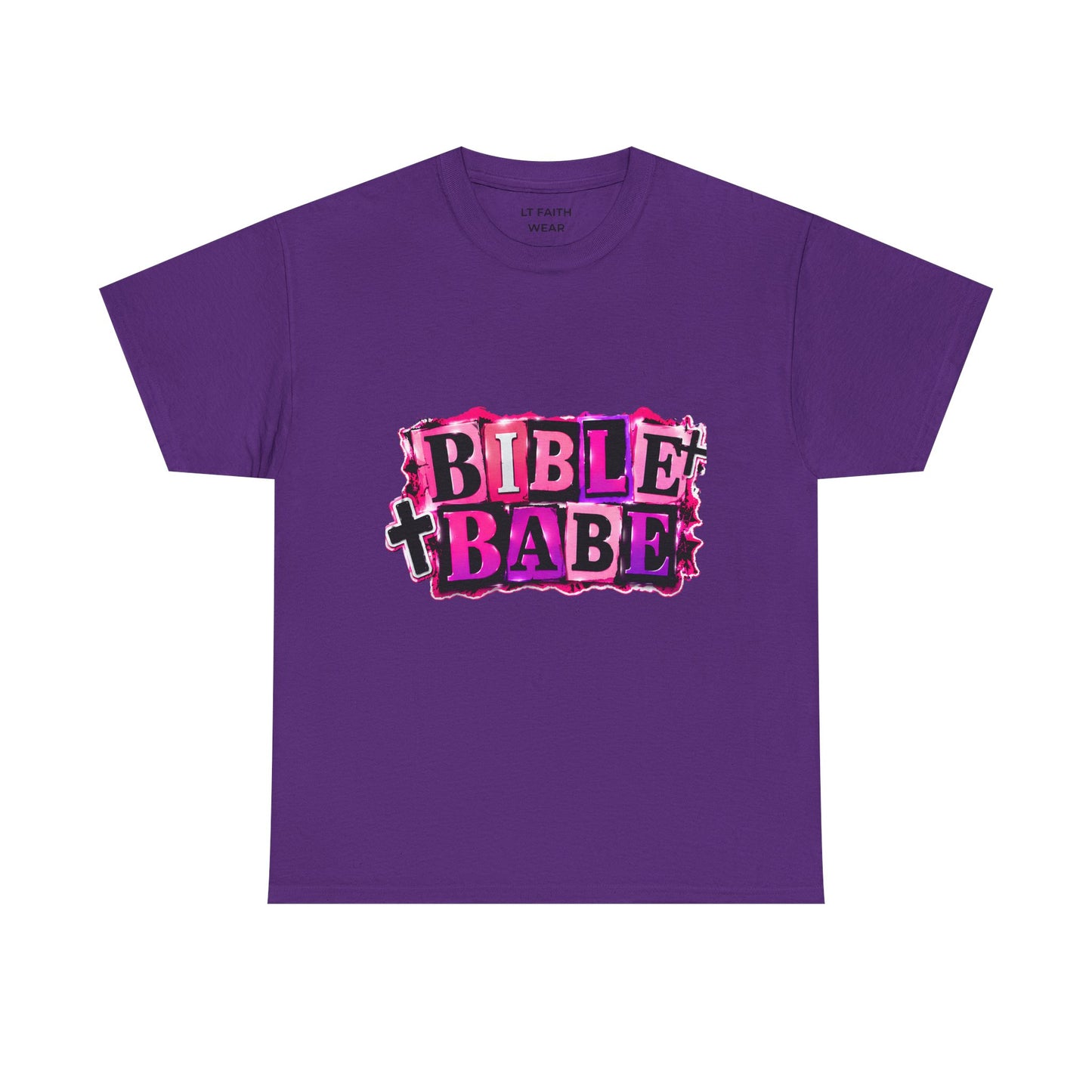 Bible Babe Tee — Pink Graphic Christian Faith T‑Shirt
