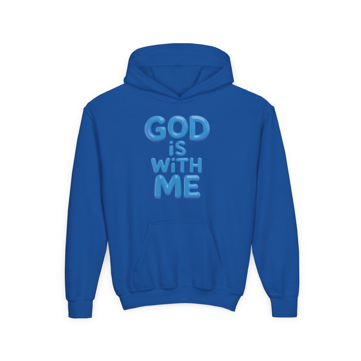 God Is With Me Youth Hoodie — Inspirational Christian Sweatshirt