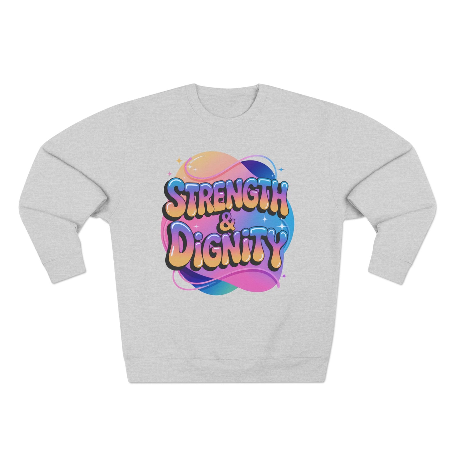 Strength & Dignity Crewneck Sweatshirt — Inspirational Women’s Pullover