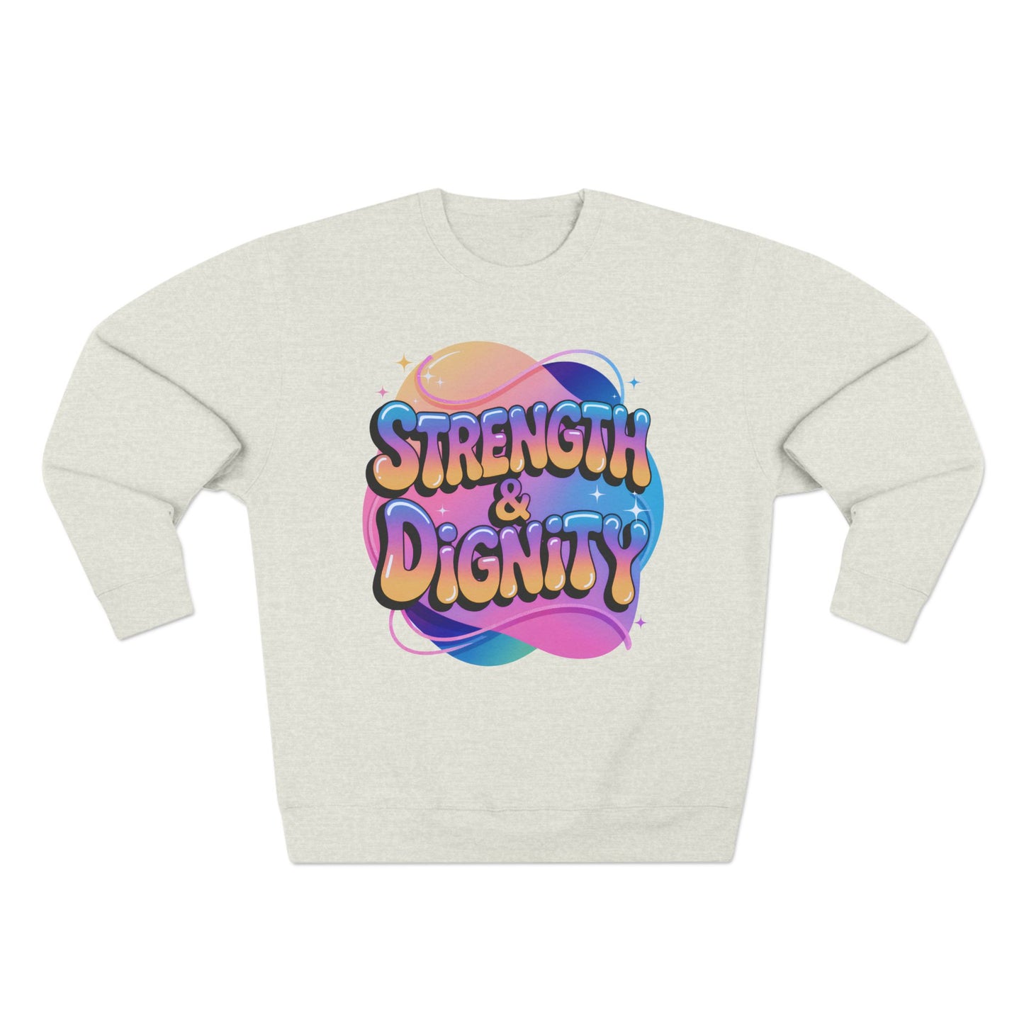Strength & Dignity Crewneck Sweatshirt — Inspirational Women’s Pullover