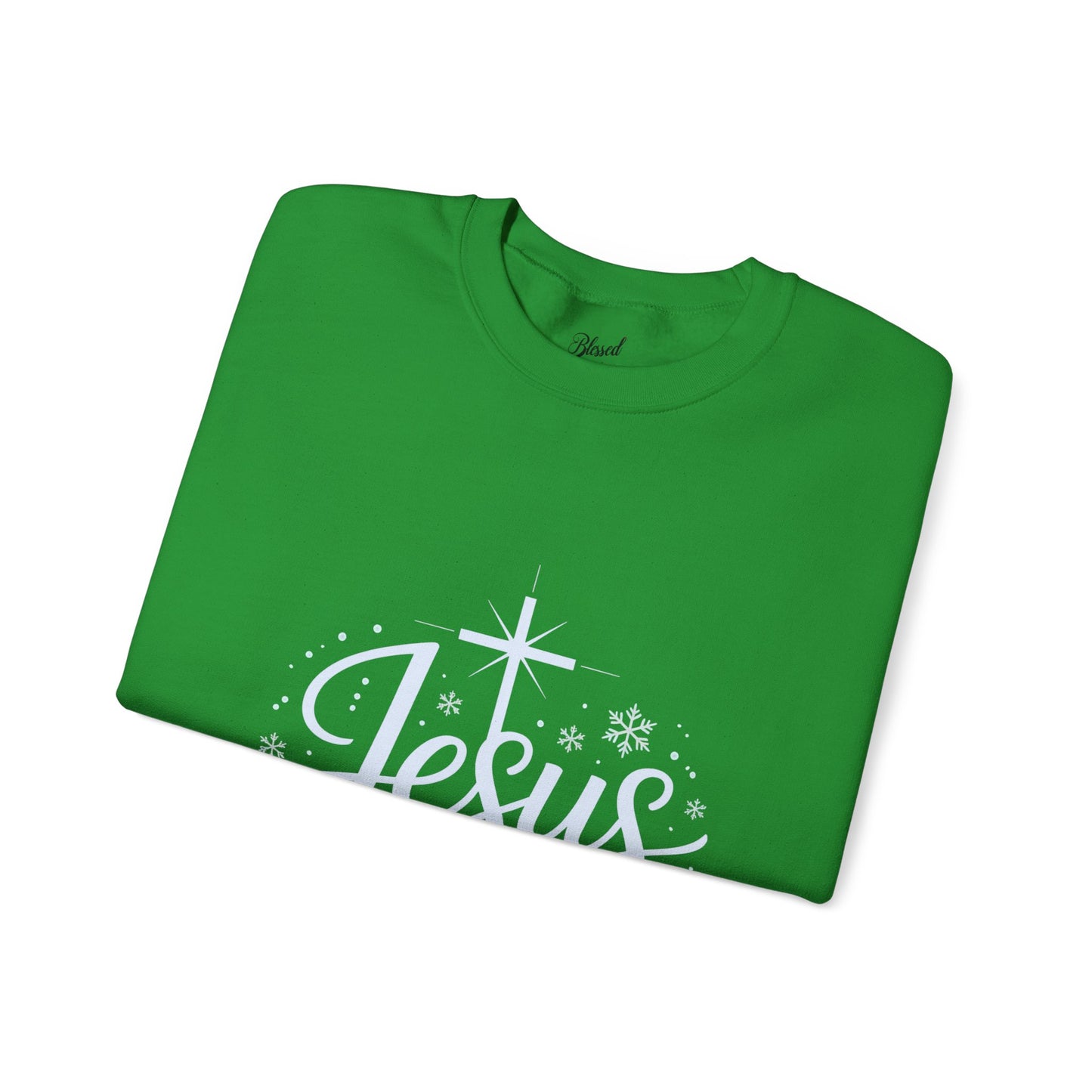 Christmas Sweatshirt - Jesus The Reason for the Snowy Season