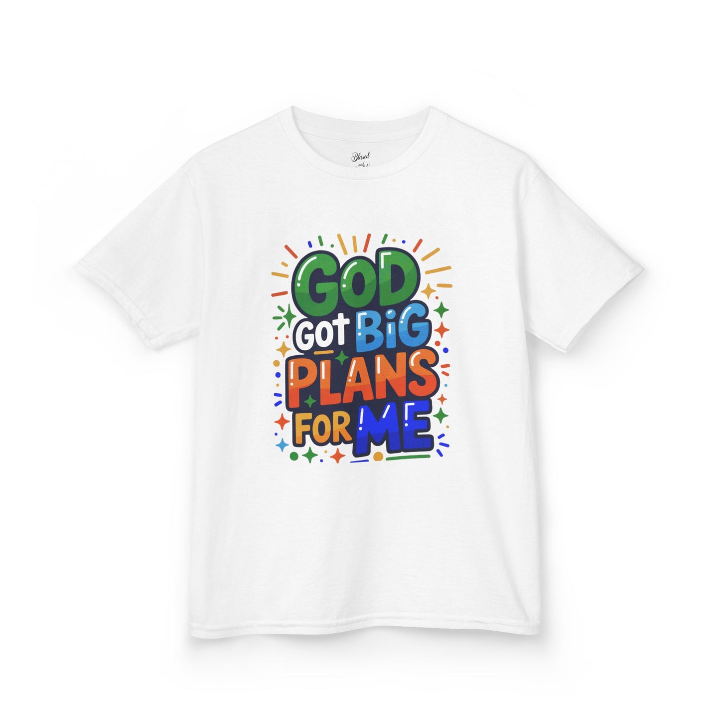 Kids Tee - 'God got big plans for me' Inspirational Christian Shirt