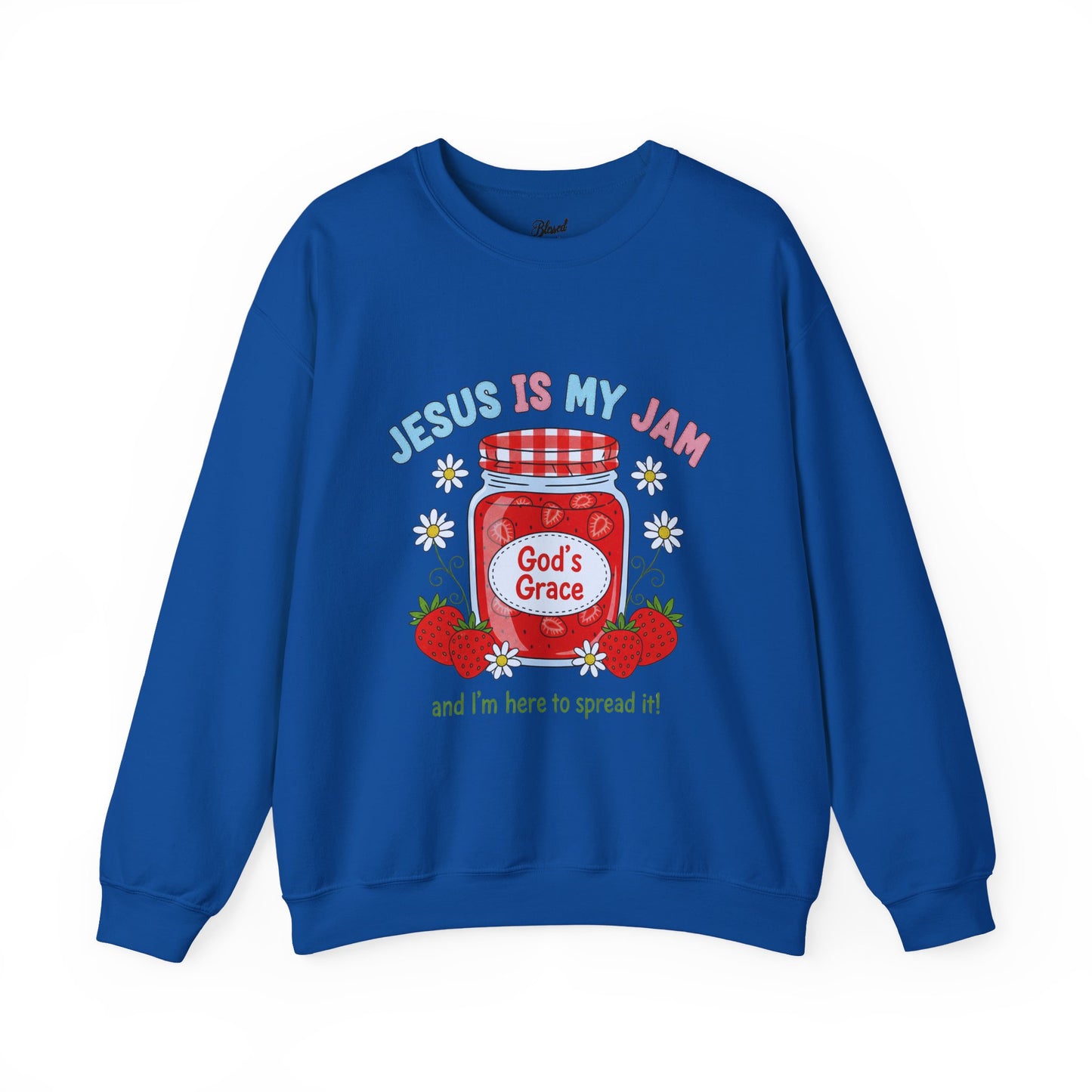 Jesus Is My Jam Sweatshirt — Christian Faith Graphic Crewneck