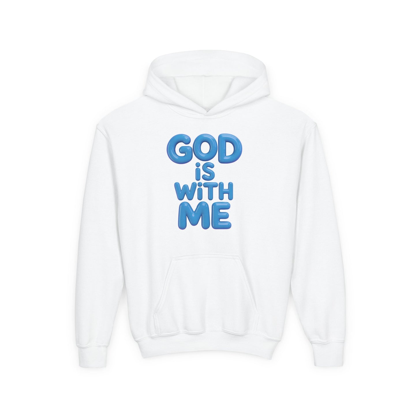 God Is With Me Youth Hoodie — Inspirational Christian Sweatshirt