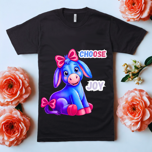 Kids Tee - CHOOSE JOY - Inspirational Quote Shirt for Children