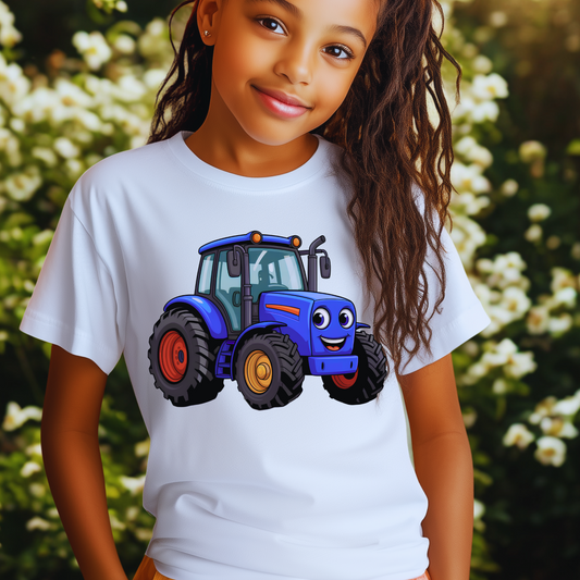 Kids T-Shirt Tractor Buddy on the Move 🚜💙