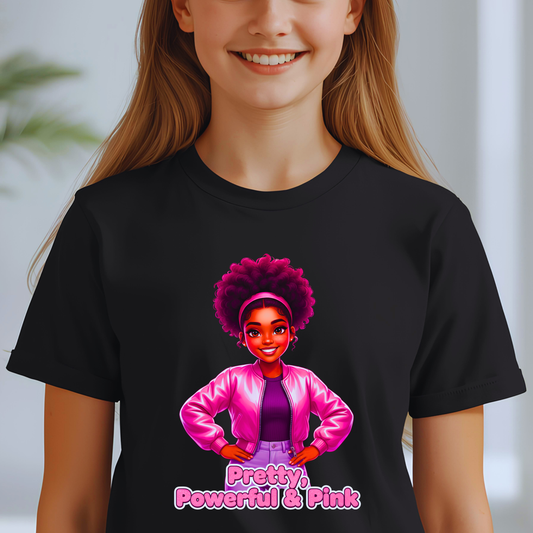 Pretty Powerful Pink Kids T-Shirt