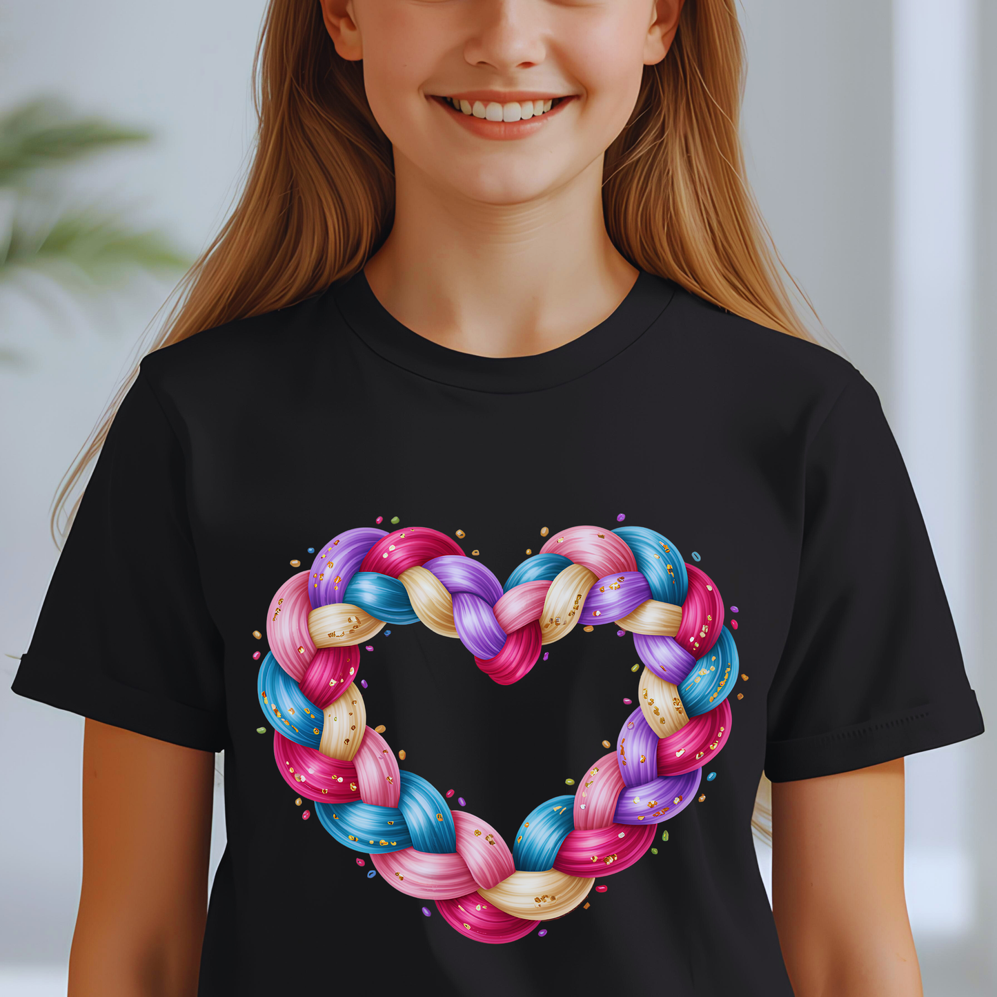 Pastel Heart Vibes Kids Tee