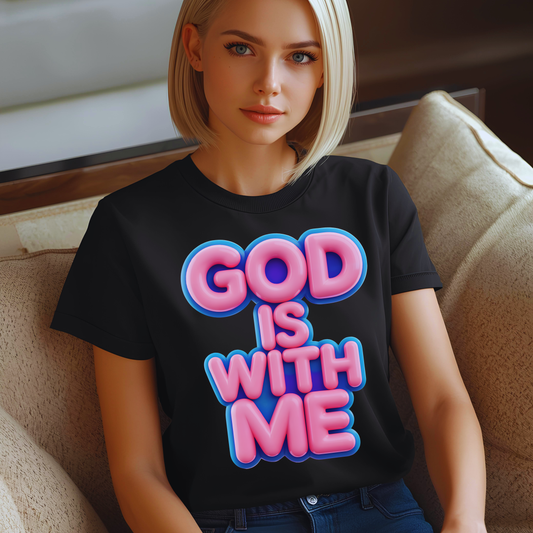 God Is With Me T-Shirt — Faith Inspirational Christian Tee