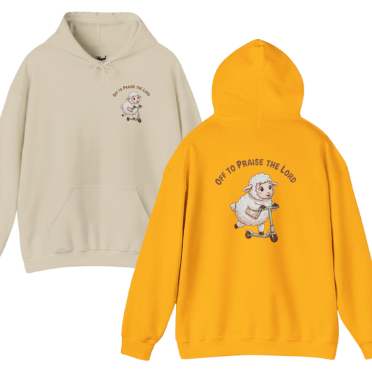 Christian 'Off to Praise the Lord' Hoodie — Faith-Based Religious Pullover
