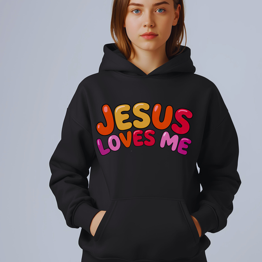 Jesus Loves Me Youth Hooded Sweatshirt