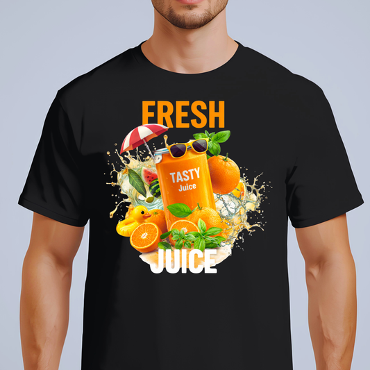 Fresh Juice T-Shirt — 'Fresh Tasty Juice' Fruit Graphic Tee