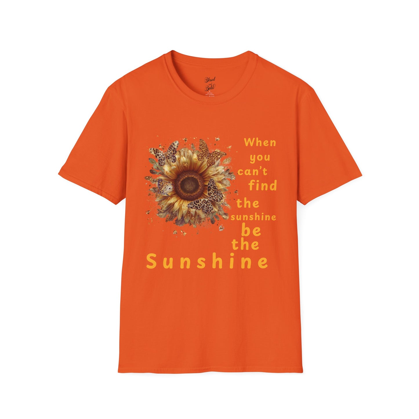 Sunshine Unisex T-Shirt - Be the Light Motivational Quote