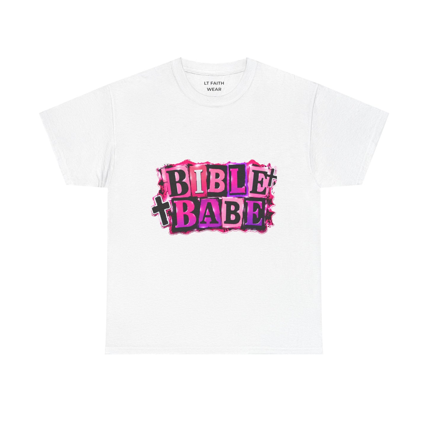 Bible Babe Tee — Pink Graphic Christian Faith T‑Shirt