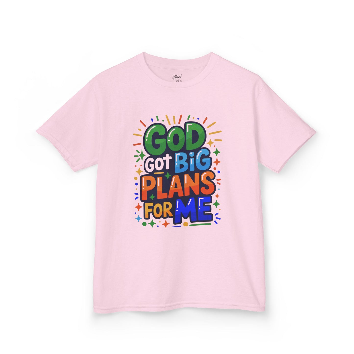 Kids Tee - 'God got big plans for me' Inspirational Christian Shirt