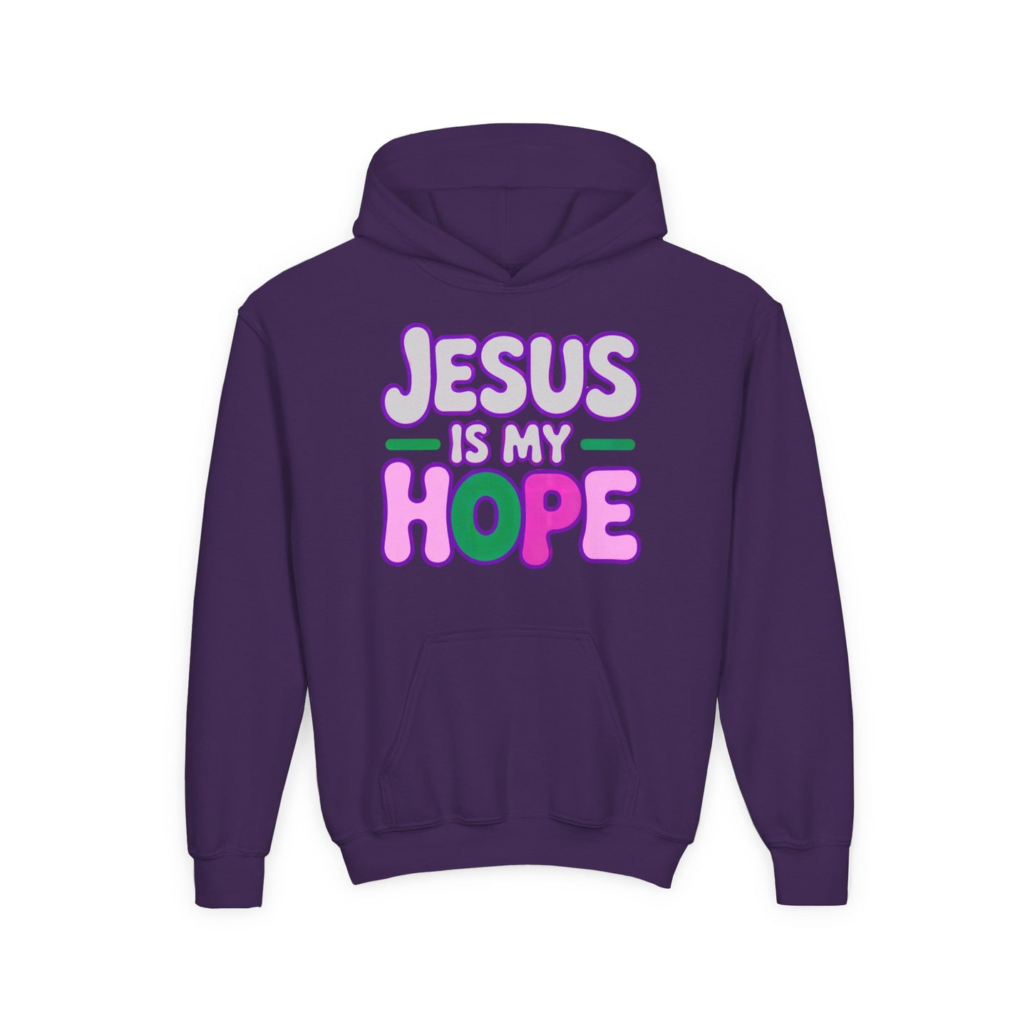 Jesus Is My Hope Hoodie — Youth Faith Graphic Hoodie