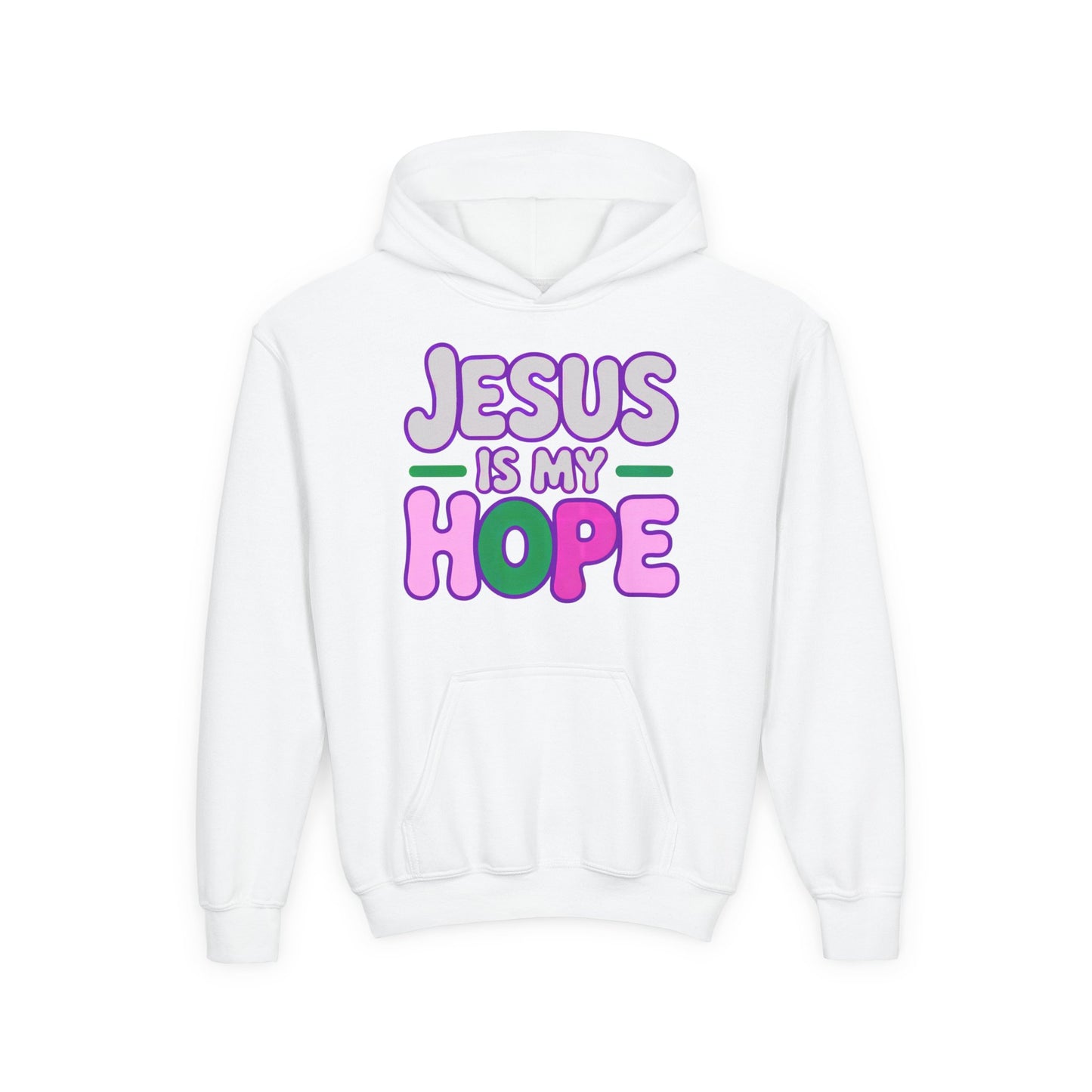Jesus Is My Hope Hoodie — Youth Faith Graphic Hoodie