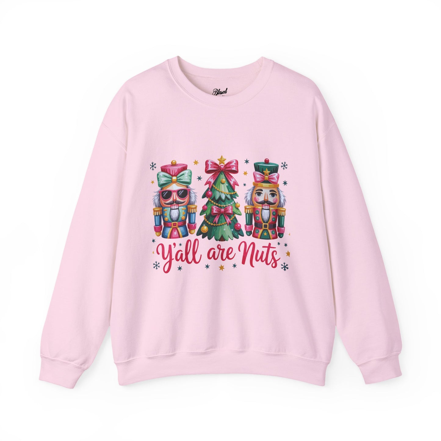 Sweatshirt - 'Y'all Are Nuts' Funny Unisex Crewneck Sweatshirt