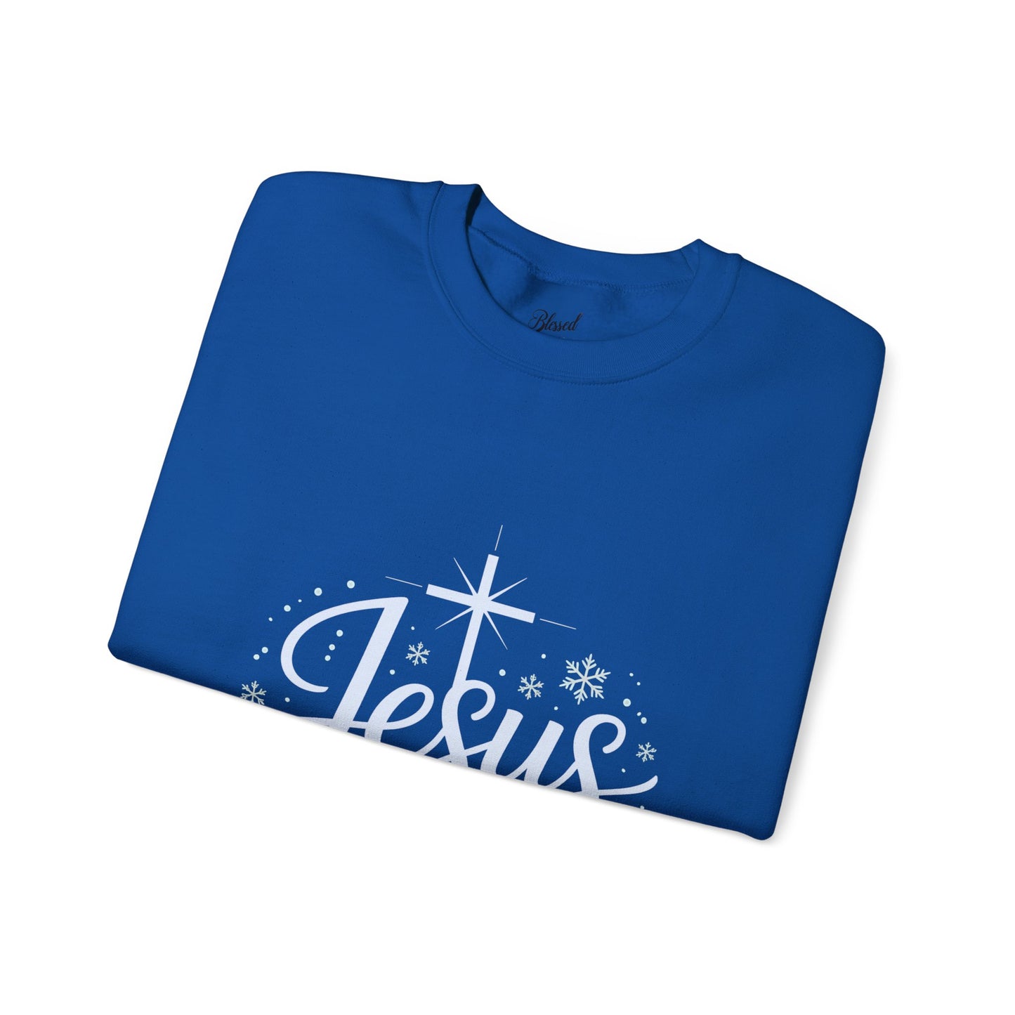 Christmas Sweatshirt - Jesus The Reason for the Snowy Season