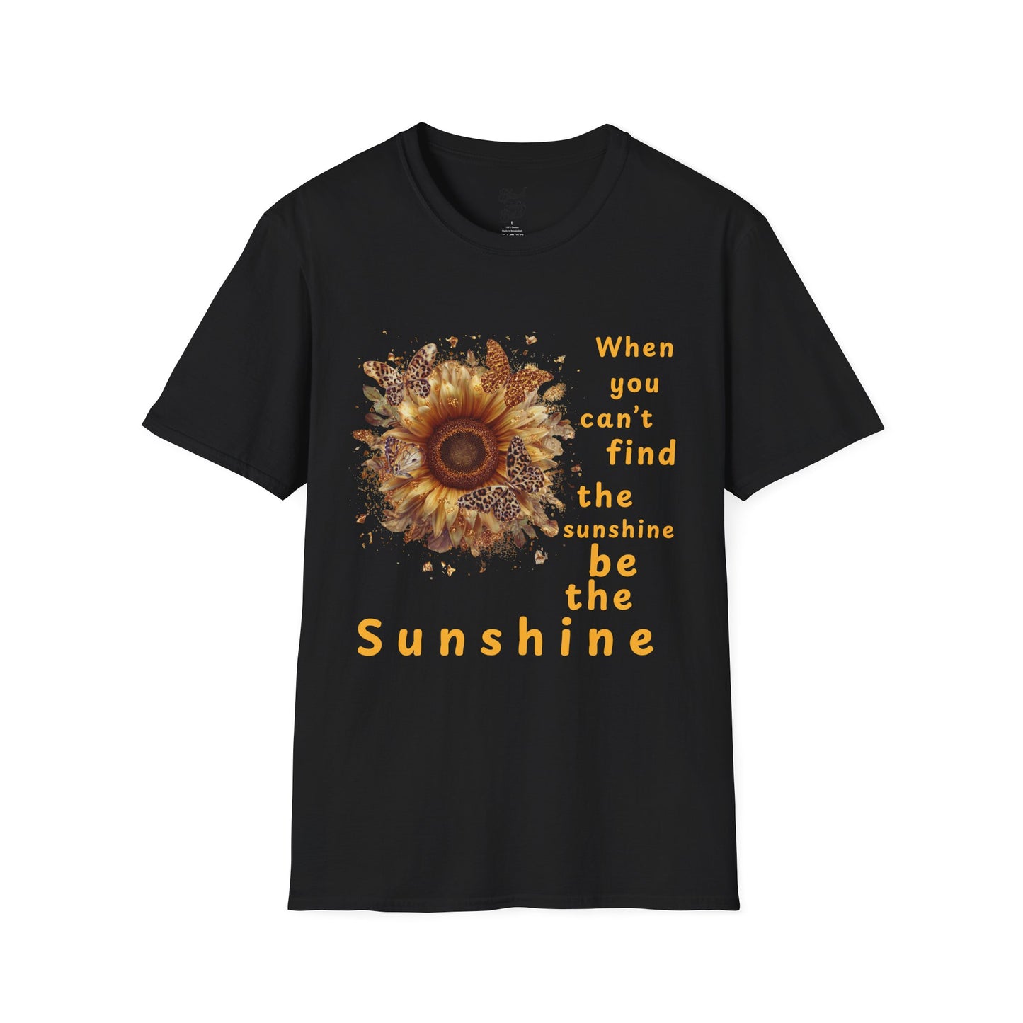 Sunshine Unisex T-Shirt - Be the Light Motivational Quote