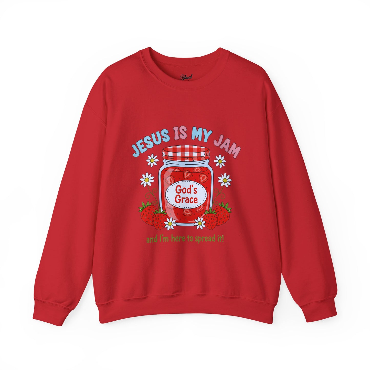 Jesus Is My Jam Sweatshirt — Christian Faith Graphic Crewneck