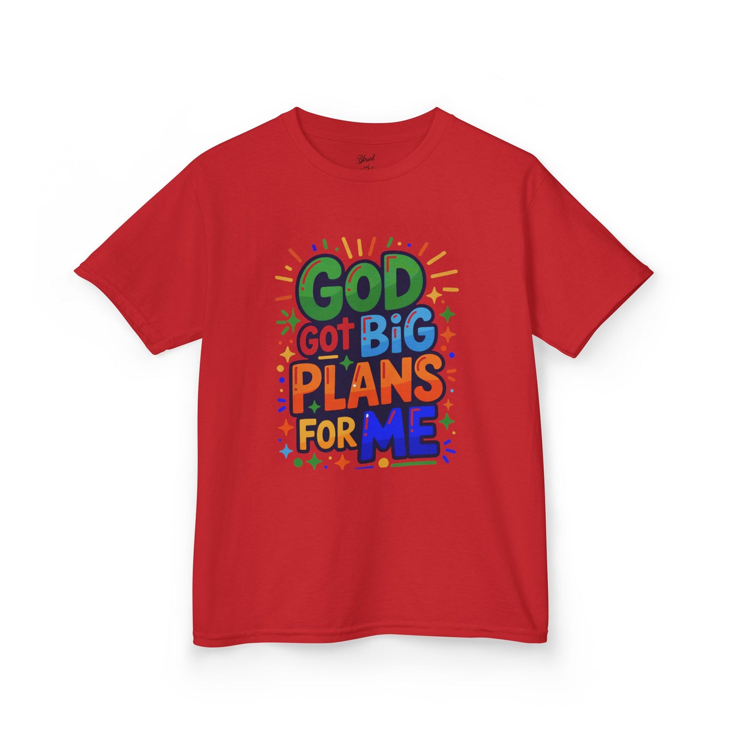 Kids Tee - 'God got big plans for me' Inspirational Christian Shirt