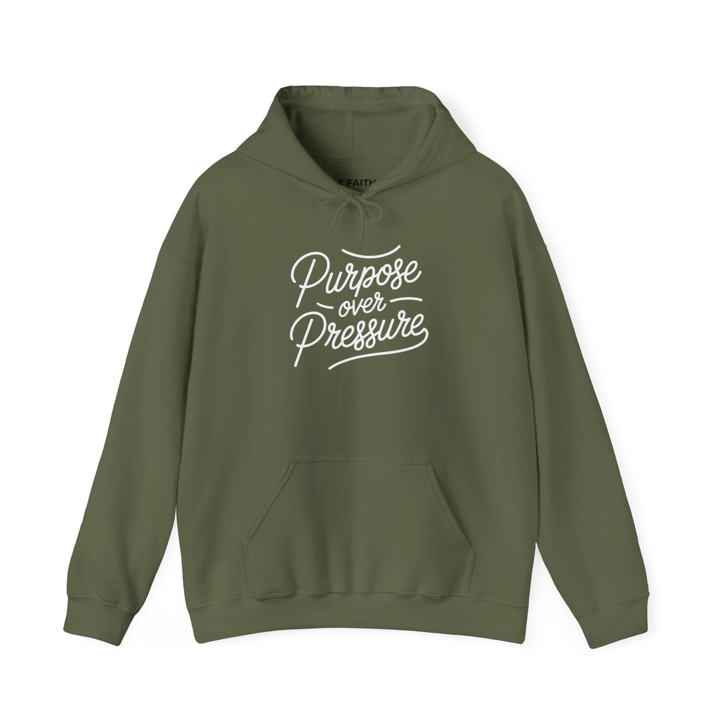 Purpose Over Pressure Hoodie — Inspirational 'purpose over pressure' Sweatshirt