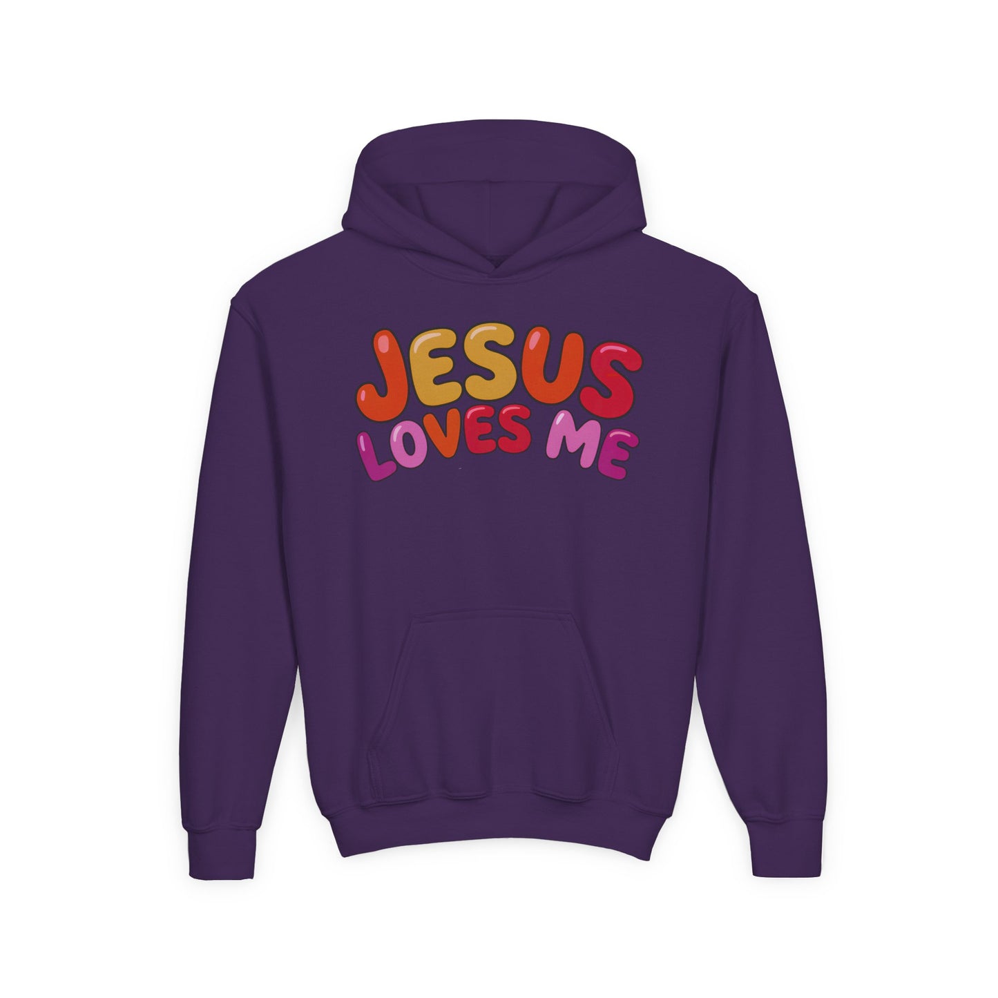 Jesus Loves Me Youth Hooded Sweatshirt