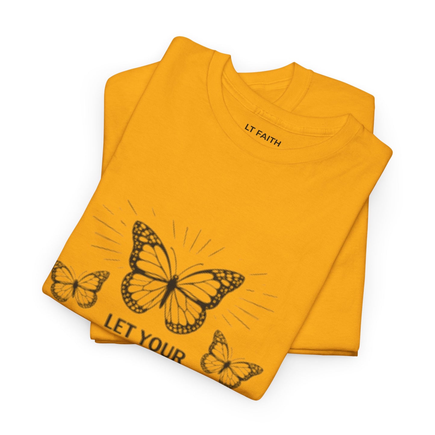 Faith Butterfly T‑Shirt — "Let Your Faith Be Bigger Than Your Fear" Inspirational Tee