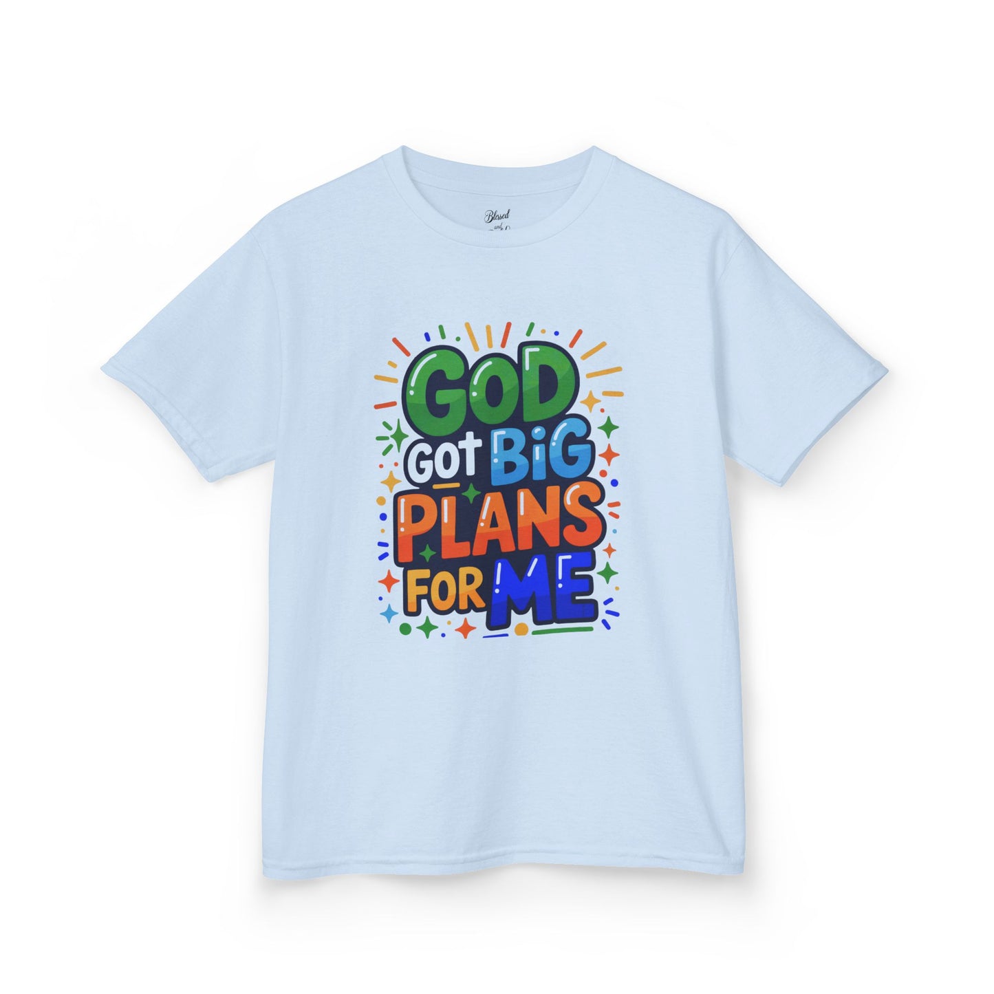 Kids Tee - 'God got big plans for me' Inspirational Christian Shirt