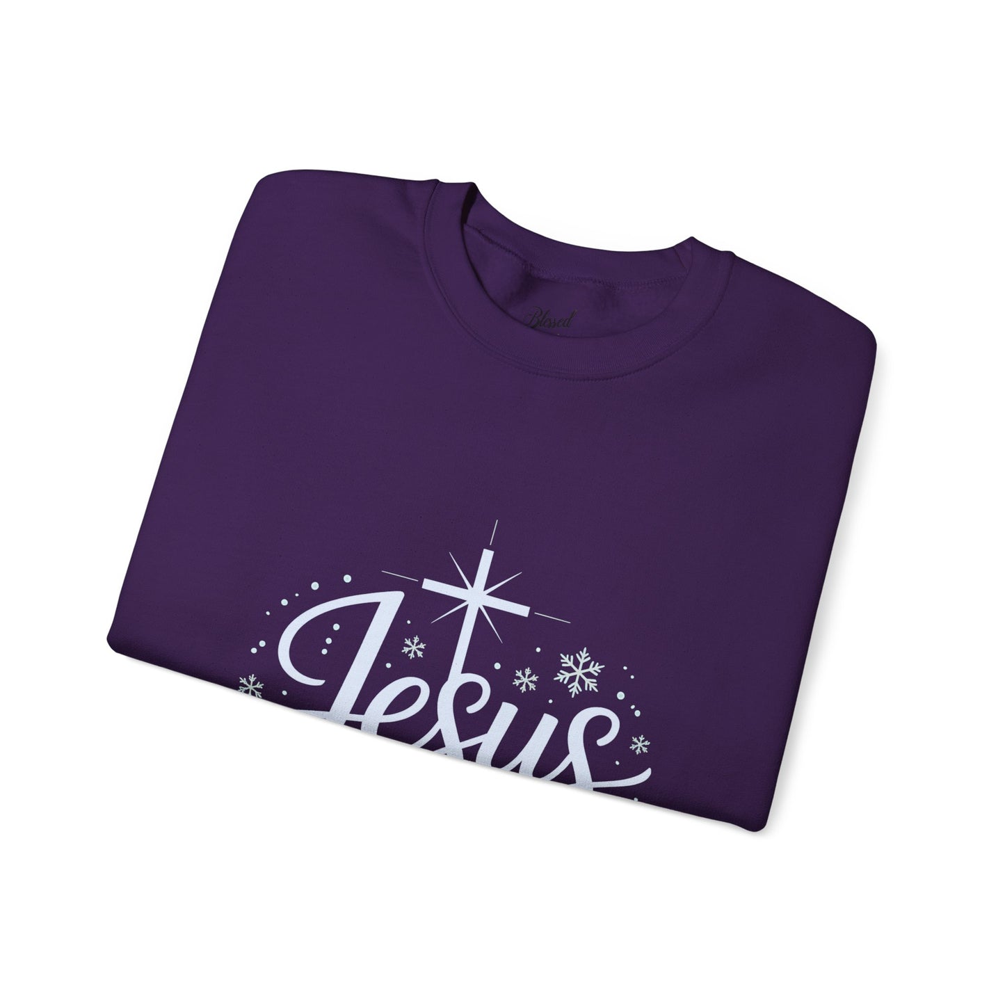 Christmas Sweatshirt - Jesus The Reason for the Snowy Season