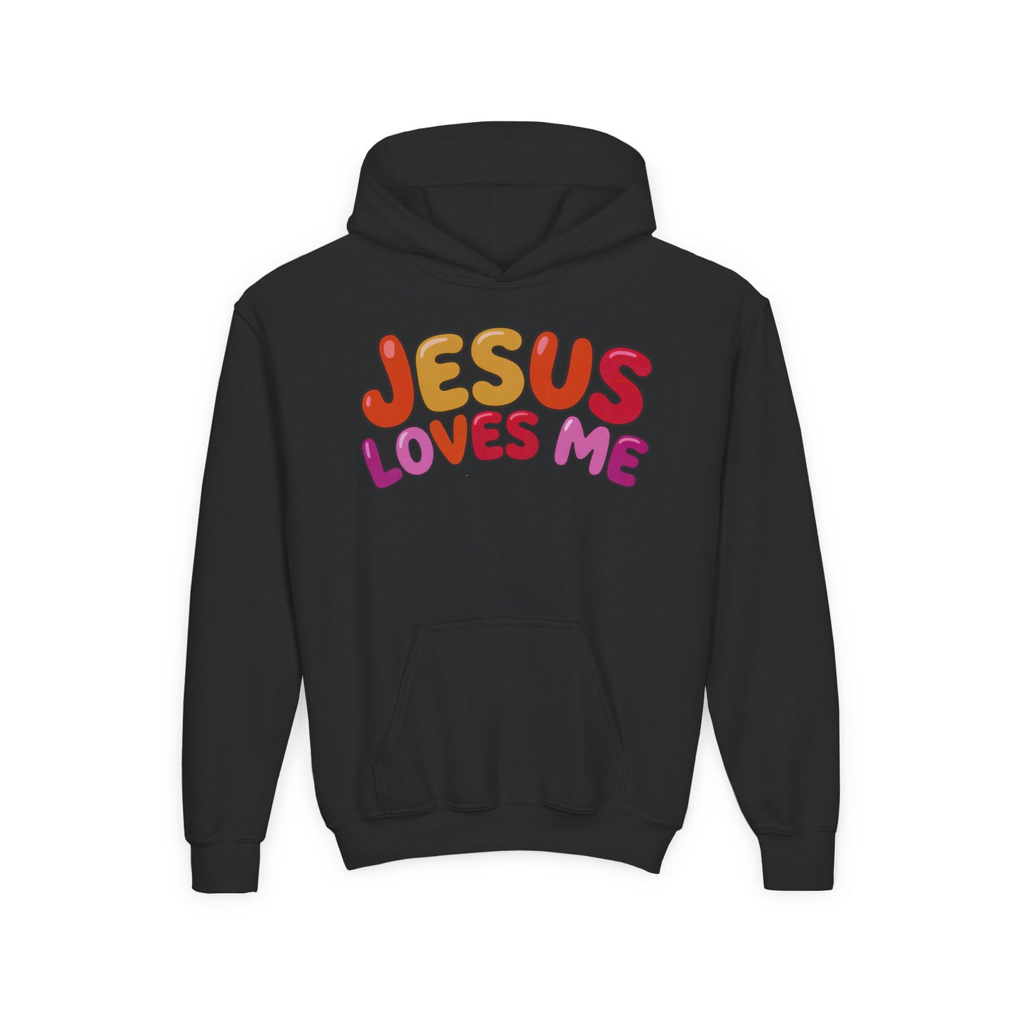 Jesus Loves Me Youth Hooded Sweatshirt