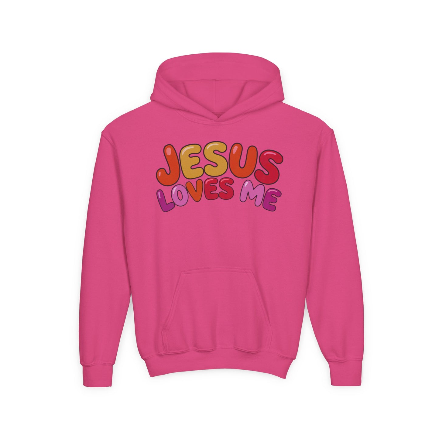Jesus Loves Me Youth Hooded Sweatshirt