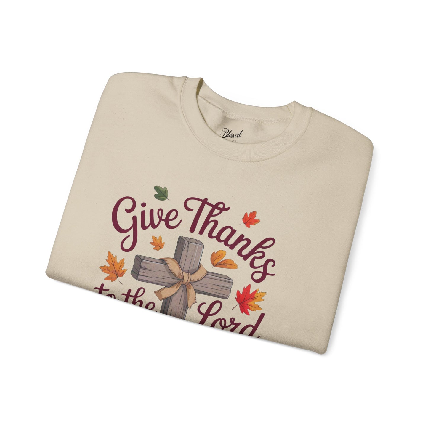 Christian Psalm 136:1 Sweatshirt