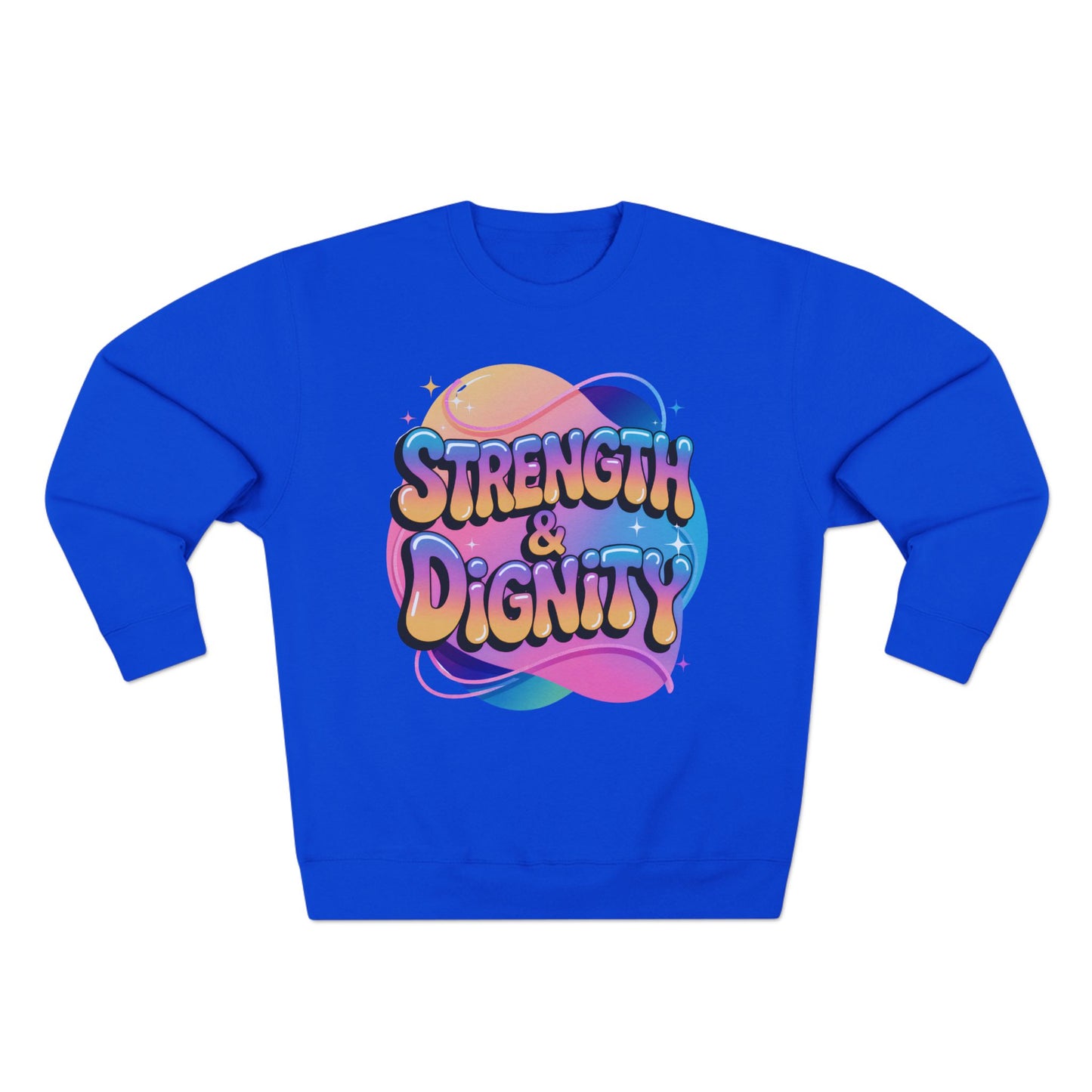 Strength & Dignity Crewneck Sweatshirt — Inspirational Women’s Pullover