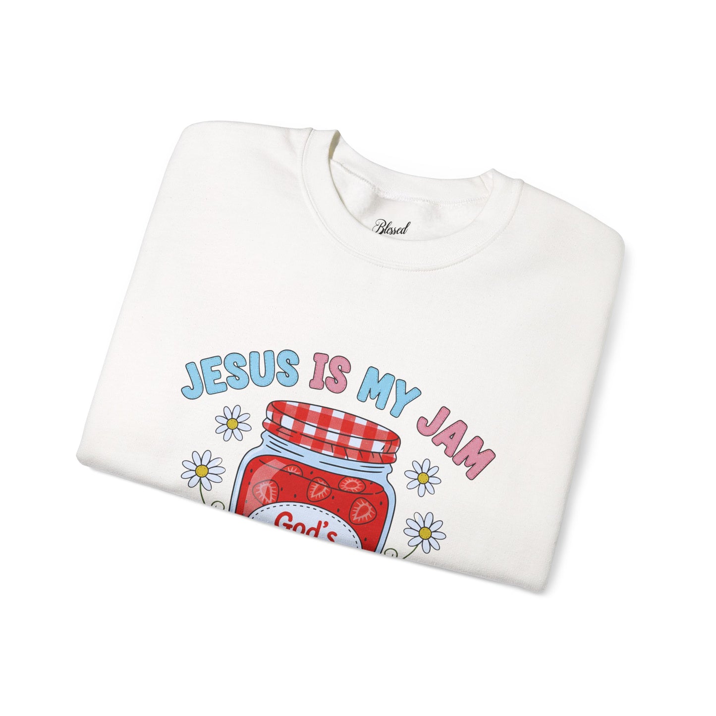Jesus Is My Jam Sweatshirt — Christian Faith Graphic Crewneck