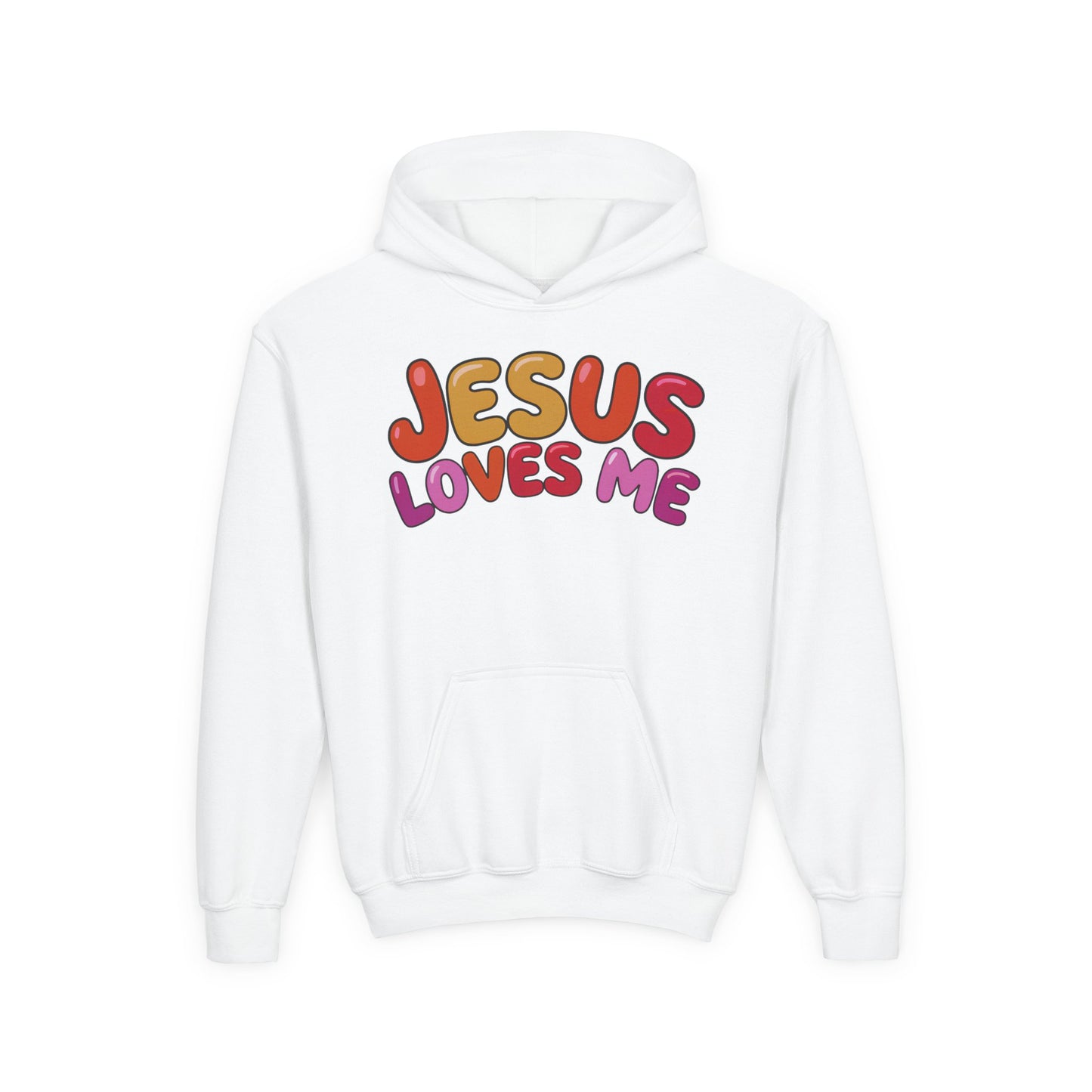 Jesus Loves Me Youth Hooded Sweatshirt