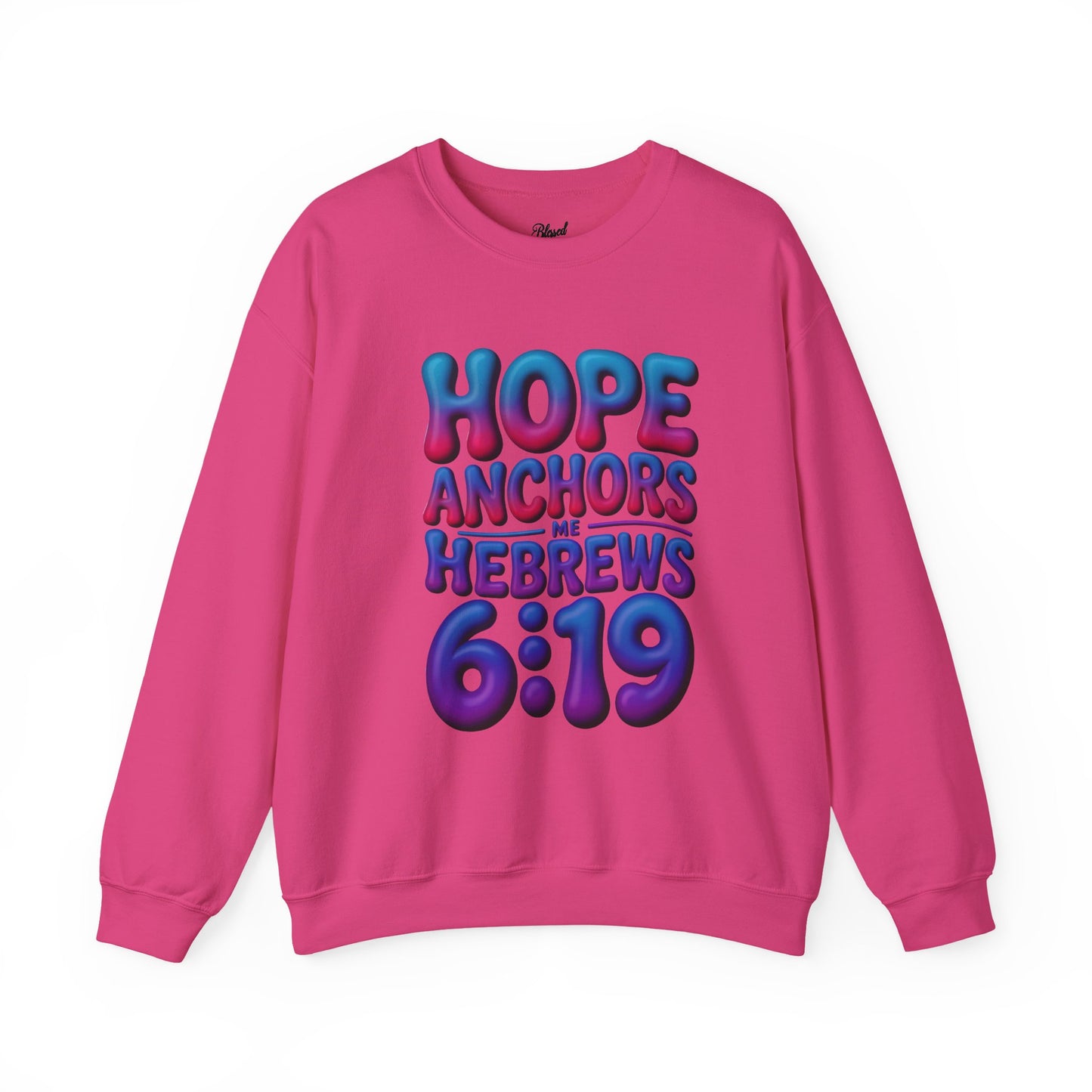 HOPE ANCHORS ME Crewneck Sweatshirt — Inspirational Anchor Graphic